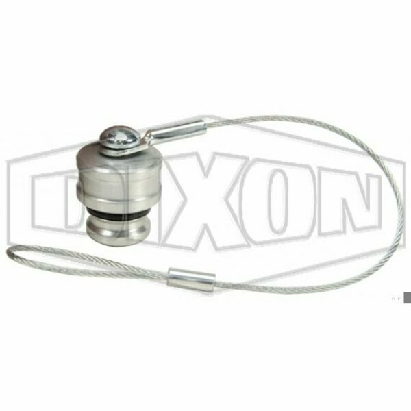 Dixon Snap-Tite by  H Series Interchange Dust Plug, 1-1/2 in Nominal, Aluminum, Domestic 12VDP-A